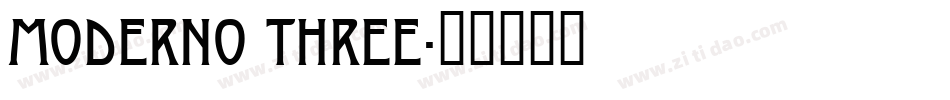 Moderno Three字体转换